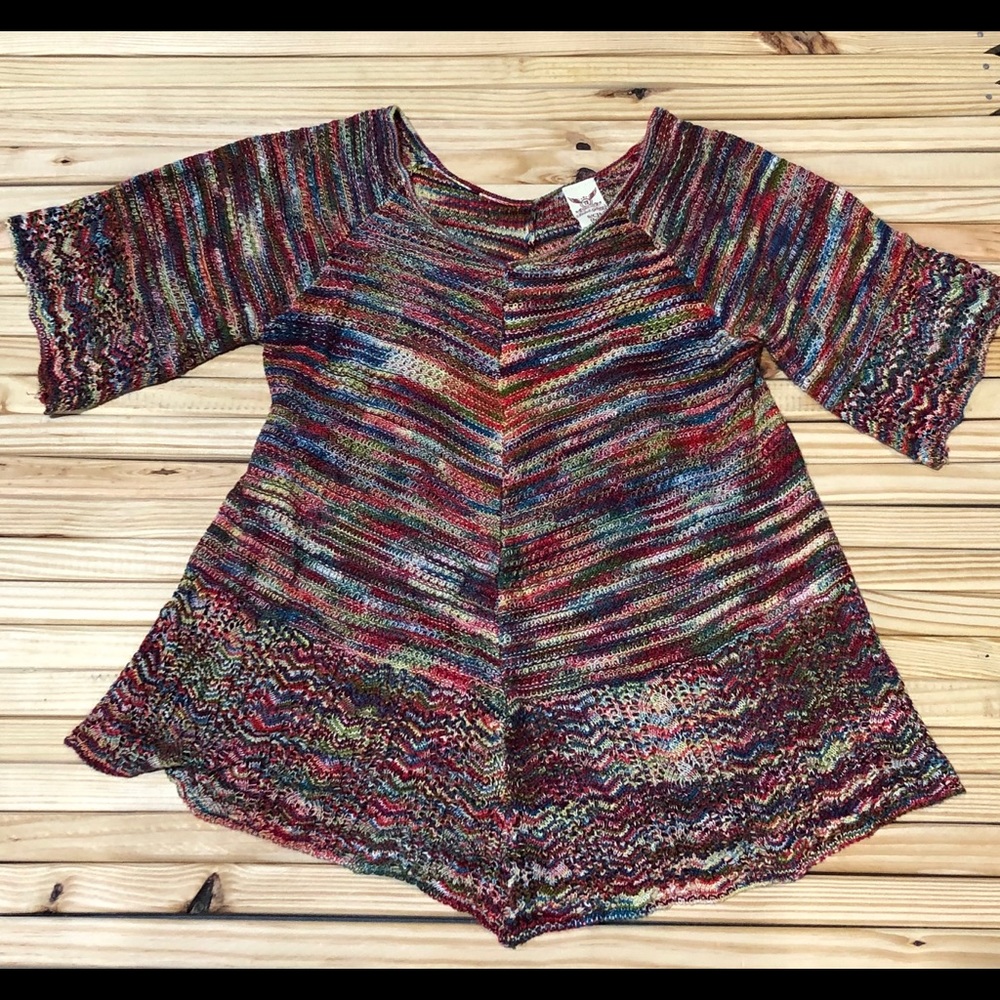 Faded Glory Short Sleeve Sweater SZ S 🌺